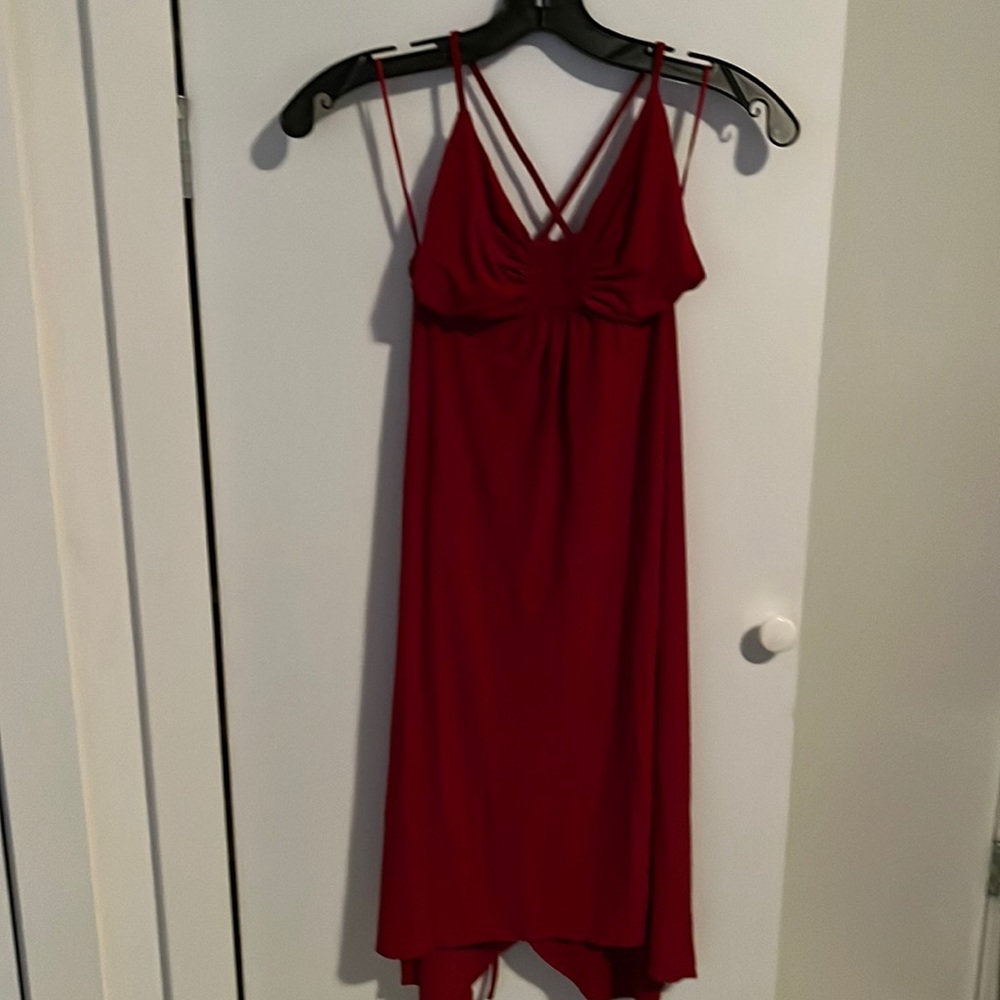Mods International Backless Red Dress
